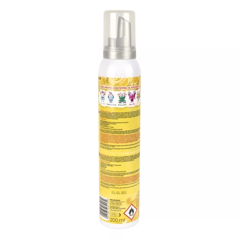 Vonios putų žaislas Tuban TUBI FOAM Geltona 200 ml