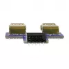 DeLOCK 9 kontaktų 2,54 mm 2 x USB 2.0 1 x 9 kontaktų 2,54 mm juoda mėlyna sidabrinė