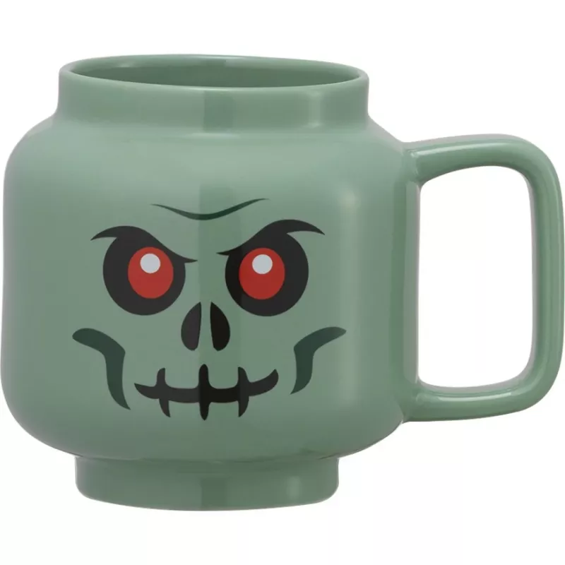 LEGO keraminis puodelis Žalias skeletas, didelis