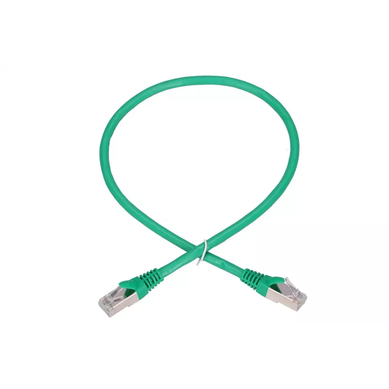 Tinklo kabelis Extralink LAN Patchcord Kat.6 FTP RJ-45 Cat6 0,5 m žalias