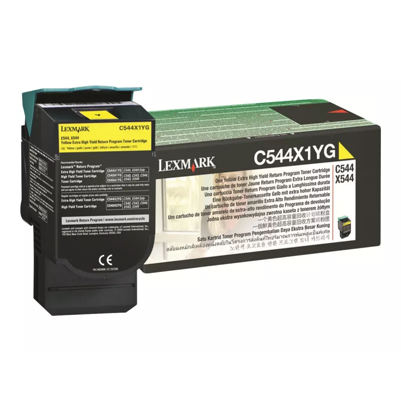 Lexmark C544X1YG spausdintuvo eksploatacinė medžiaga, geltona