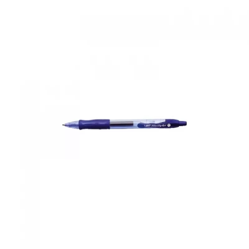 Rašiklis BIC 829158 — užsegamas įtraukiamas, mėlynas rašalas, permatomas korpusas, 12 vnt. pakuotė