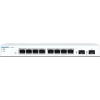 Sophos CS101-8 - Komutatorius - valdomas - 8 x 10/100/1000 + 2 x Gigabit SFP - Stalinis, tvirtinamas prie sienos