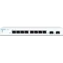 Sophos CS101-8 - Komutatorius - valdomas - 8 x 10/100/1000 + 2 x Gigabit SFP - Stalinis, tvirtinamas prie sienos