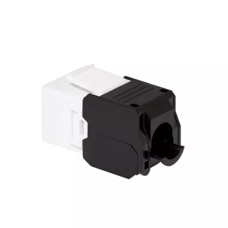 LogiLink NK4066 Keystone modulis, plokščias, juodas baltas RJ-45