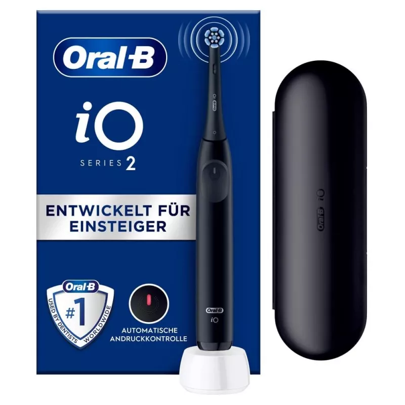 Oral-B iO SERIE 2 suaugusiųjų vibracinis dantų šepetėlis, juodas