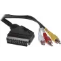 SCART kabelis ShiverPeaks AVK 407-200 SC su jungikliu ir 3×RCA jungtimis