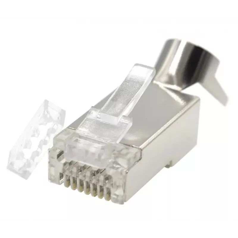 RJ45 jungtys GEMBIRD CAT7 8P8C auksuotos 15µ FTP/SFTP pakuotėje 50 vnt.
