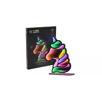 Neoninės lempos MANTA Style UNICORN MASNL134MT su tunelio efektu — dekoratyvinis LED skydas kambario apšvietimui