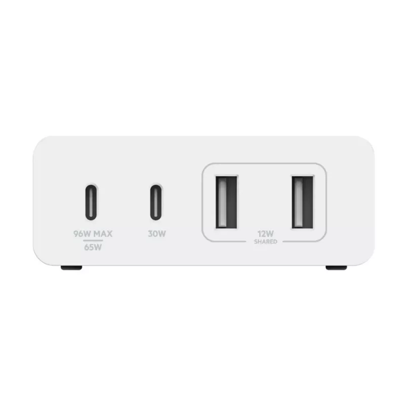 Vidinis įkroviklis Belkin WCH010VFWH 2m laidas 2 USB Type-C prievadai baltas