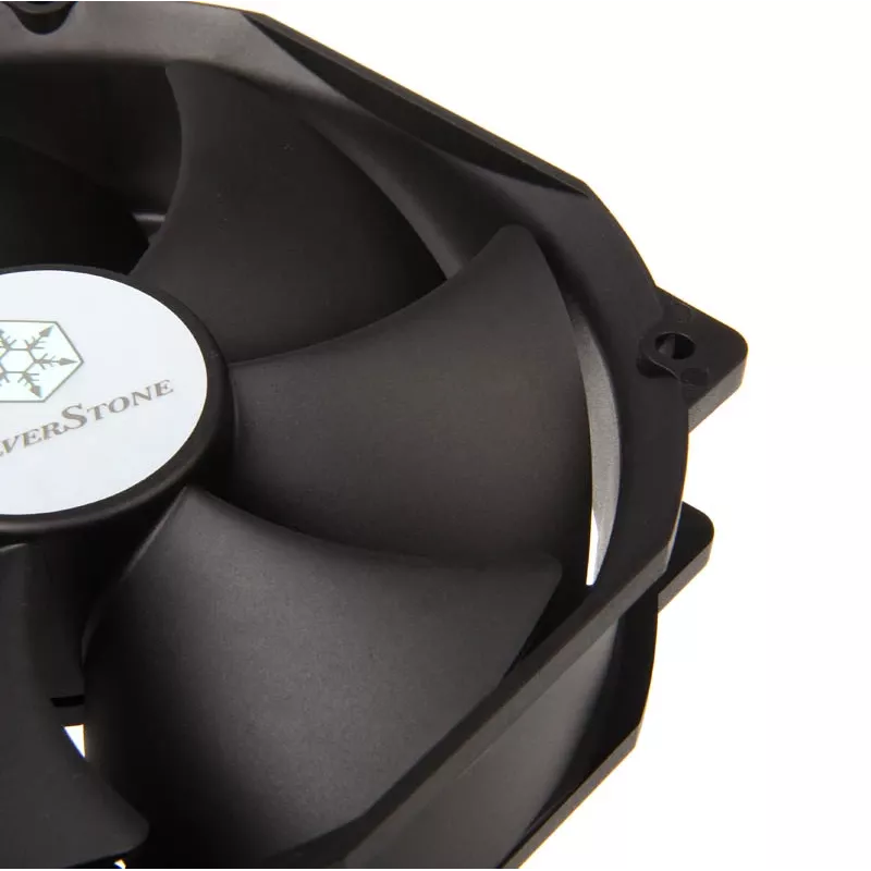 SILVERSTONE 140mm aušinimo ventiliatorius SST-FHP141 v2.0 — 140 mm PWM korpuso/aušintuvo ventiliatorius, juodas