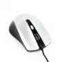 Laidinis abiem rankoms tinkamas optinė pelė GEMBIRD MUS-4B-01-BS, USB Type-A, 1200 DPI, 4 mygtukai, juoda/sidabrinė