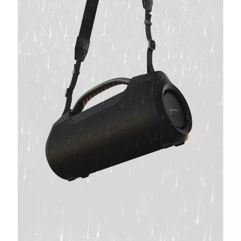 Soundbar HAMA Soundbarrel 2.0 juodas belaidis Bluetooth — kompaktiška 2.0 kanalų