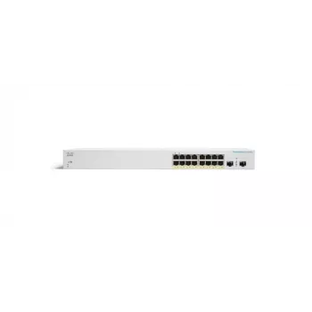 CISCO verslo klasės komutatorius CBS220 Smart 16 prievadų Gigabit 2x1G SFP aukštyninė jungtis