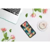 Telefono dėklas iKins, skirtas iPhone XS Max — mozaikinis raštas, juodas