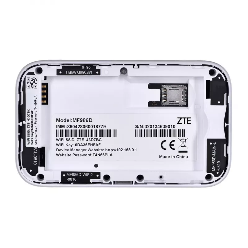 Maršrutizatorius ZTE MF986D 4G UFI LTE CAT12/13 1x USB Type C, 1x SIM lizdas 2x TS-9