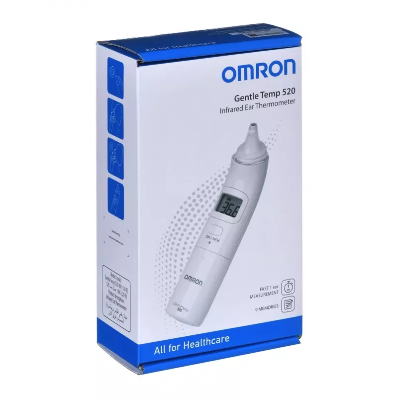 Omron Gentle Temp 520 kontaktinis ausies termometras baltas