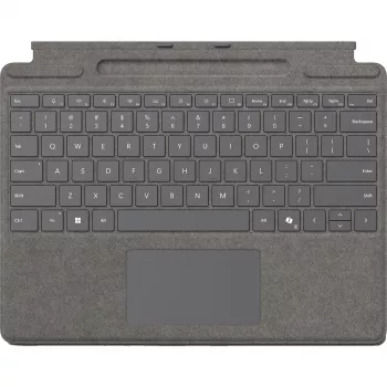 Microsoft Surface Pro klaviatūra QWERTZ vokiška su rašiklio laikikliu platininė