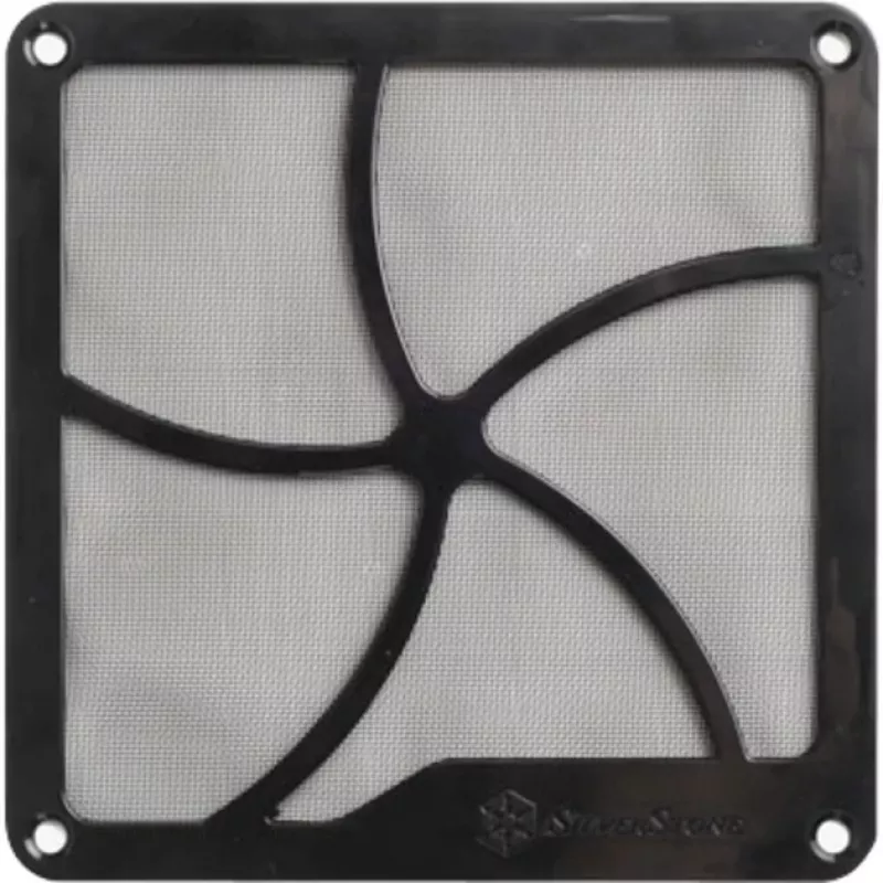 Ventiliatoriaus filtras Sidabrinėstone FF141B juodas ABS sintetinis 140 mm