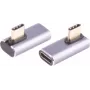 USB-C adapteris ShiverPeaks 14-05036 90° kampuotas kairėn/dešinėn, USB-C kištuko adapteris
