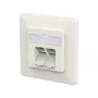 METZ CONNECT Connection Socket E-DAT C6A LSA++ 2 Port UP reinwei