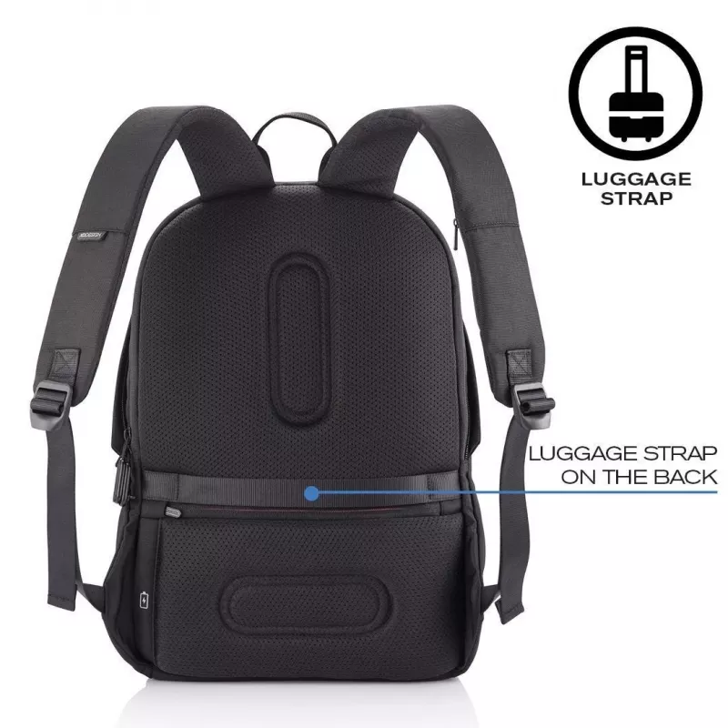 Laisvalaikio kuprinė XDDESIGN Bobby Soft su 15,6 colio nešiojamojo kompiuterio skyriumi, 16 l, PET, juoda