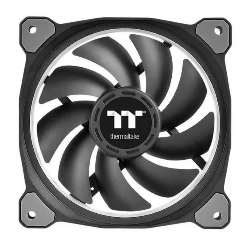 Ventiliatorius Thermaltake Riing 12 CL-F055-PL12GR-A, juodas, žalias, 12 cm