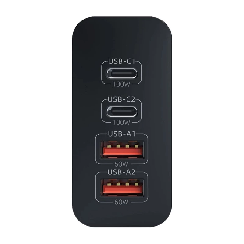 Tinklo įkroviklis BlitzWolf BW-S29 120W juodas — USB maitinimo adapteris, kelių prievadų greitas įkrovimas