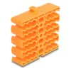 Kabelių laikiklis DeLOCK 66255 oranžinis 24 kabelių įvadai