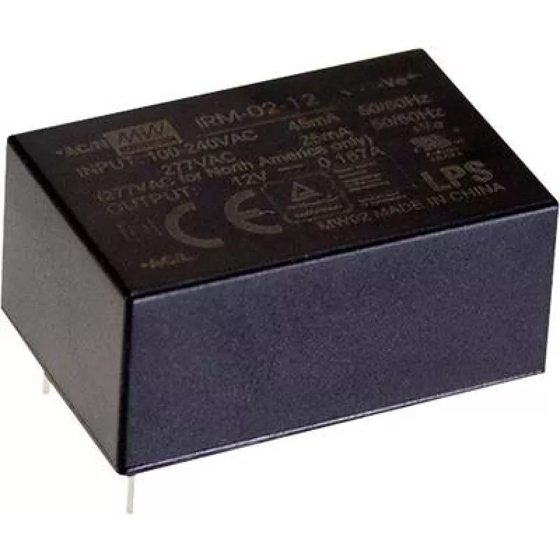 AC-DC modulinis maitinimo adapteris Mean Well IRM-02-3.3S, 2 W, 3.3 V, 0.6 A, įėjimas 85–305 V, RoHS