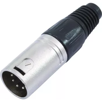 5 kontaktų XLR jungtis Omnitronic 30208420 — kištukinė/lizdinė garso jungtis subalansuotiems signalams