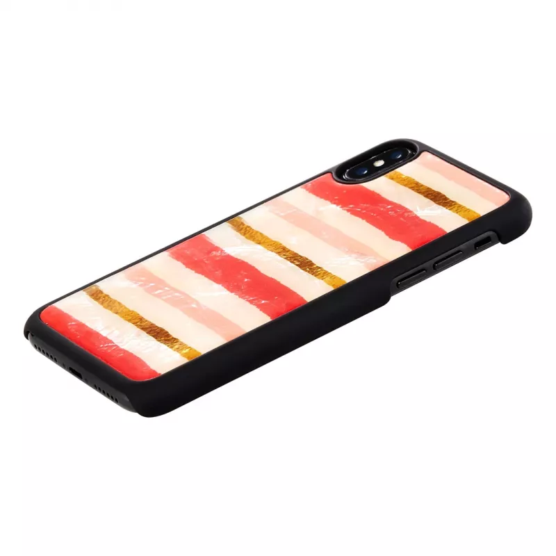 iKins išmaniojo telefono dėklas iPhone XS / iPhone XS Max Short Cake Juoda apsauginis dangtelis