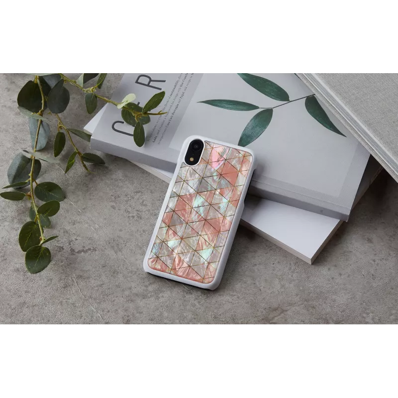 Išmaniojo telefono dėklas iKins, skirtas iPhone XR — deimantinis baltas apsauginis dangtelis