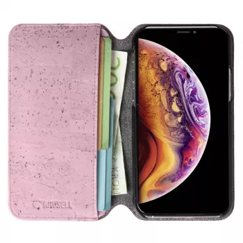 „Krusell Birka“ užverčiamas dėklas „iPhone 11 Pro Max“ 16,5 cm rožinis