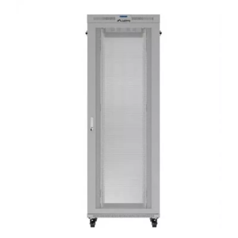 19 inch Rack Cabinet LANBERG FF01-8047-23SL 47U 800x1200 mm Pilka Perforated Doors