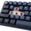 Ducky One 3 SF klaviatūra, žaidimams, USB, QWERTY, anglų k., mėlyna