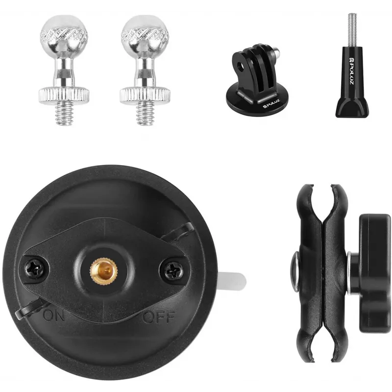 PULUZ Magic Arm Tripod Laikiklis su Siurbimo Taurele (Juodas)