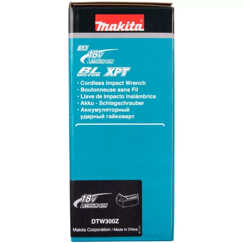 Makita DTW300Z akumuliatorinis suktuvas/impulsinis veržliaraktis 3200 RPM Juoda, Mėlyna