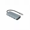 Dicota USB-C 8-in-1 Multi Hub 4K PD 100W sidabrinis