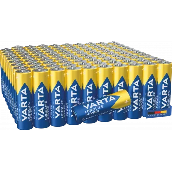 Baterijos Varta Longlife Power LR06 (AA/Mignon) — 100 vnt.