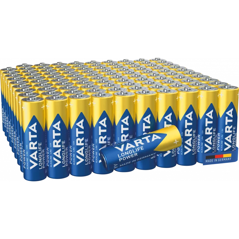 Baterijos Varta Longlife Power LR06 (AA/Mignon) — 100 vnt.