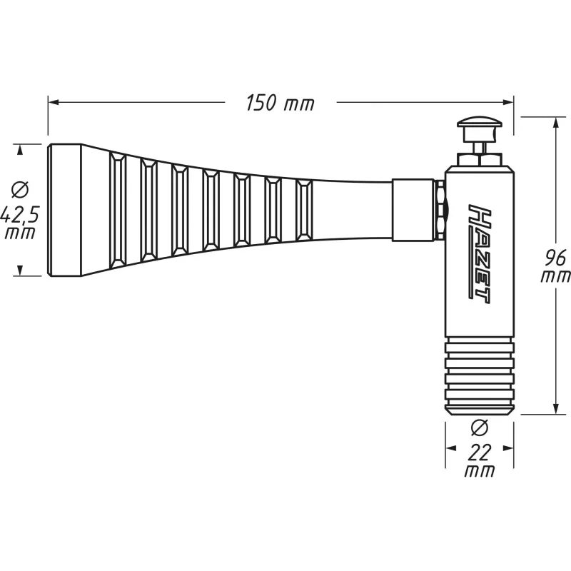 Hazet 9040T-1 juodas