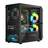 Kompiuterio korpusas Logic Concept Portos Mini ARGB Micro ATX juodas