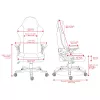 Deltaco DC130 žaidimų kėdė Soft Woven Mesh juoda (GAM-180)