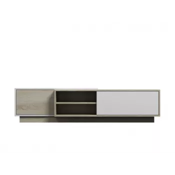 Cama TV spintelė SIGMA1 180 sonomos ąžuolas/baltas blizgus