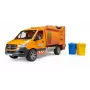 BRUDER modelio transporto priemonė MB Sprinter komunalinis šiukšliavežis BR-02682, mastelio žaislo kopija