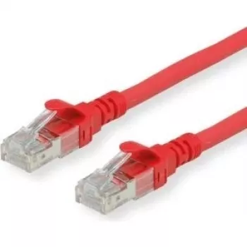 ROLINE - komutacinis kabelis - RJ-45 (V) į RJ-45 (V) - 5 m - UTP - CAT 6 - be halogenų, lietas, vytos gijos - raudonas (21.15.2515)