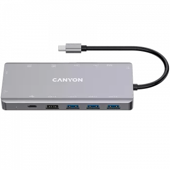 Canyon USB-13-in1 HUB USB-C 2xHDMI4xUSB2xUSB-CRJ45VGA mažmeninė