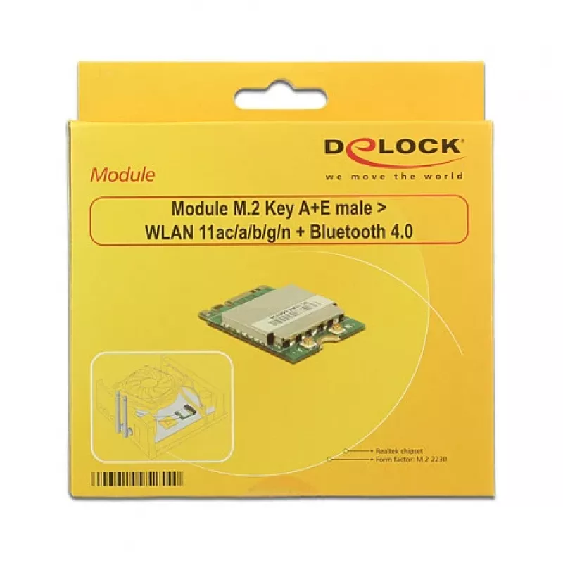 Tinklo plokštė DeLOCK 95254 WLAN Bluetooth 433,3 Mbit/s