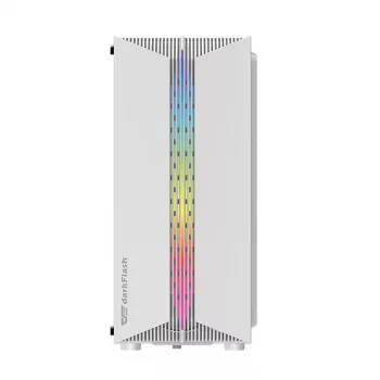 PC korpusas darkFlash DK151 Midi Tower baltas
